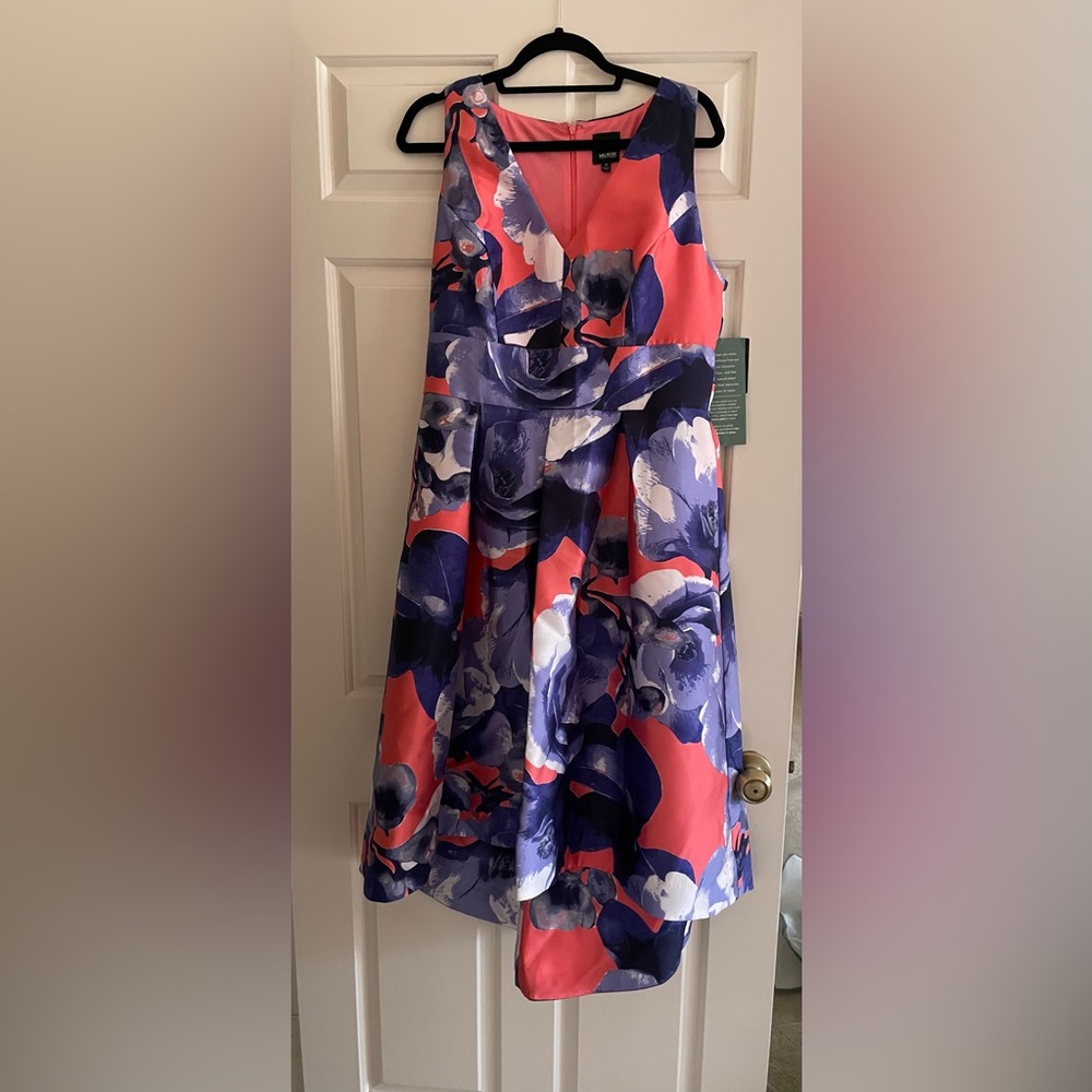 NWT Statement Dress Hi-Low Pink Floral